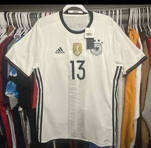 Adidas Germany 2016 Home Authentic Soccer Jersey #13 Müller Size L